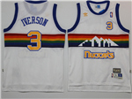 Denver Nuggets #3 Allen Iverson White Hardwood Classics Jersey