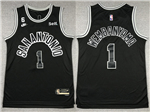 San Antonio Spurs #1 Victor Wembanyama 2022-23 Black Classic Edition Swingman Jersey