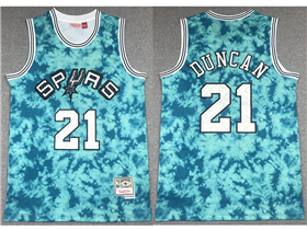 San Antonio Spurs #21 Tim Duncan Galaxy Hardwood Classics Jersey