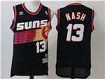 Phoenix Suns #13 Steve Nash Black Hardwood Classics Jersey