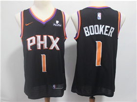 Phoenix Suns #1 Devin Booker Black Swingman Jersey