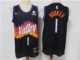 Phoenix Suns #1 Devin Booker 2020-22 Black City Edition Swingman Jersey