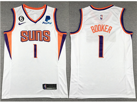 Phoenix Suns #1 Devin Booker White Swingman Jersey