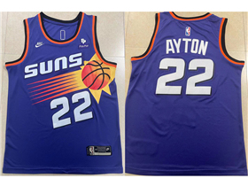 Phoenix Suns #22 Deandre Ayton 2022-23 Purple Classic Edition Swingman Jersey