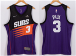 Phoenix Suns #3 Chris Paul Purple 1990s' Throwback Swingman Jersey