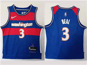 Washington Wizards #3 Bradley Beal 2021-22 Blue City Edition Swingman Jersey