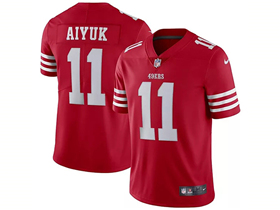 San Francisco 49ers #11 Brandon Aiyuk Red Vapor Limited Jersey