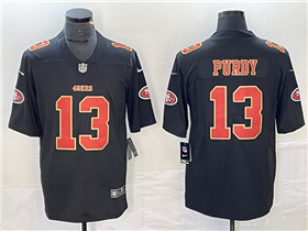 San Francisco 49ers #13 Brock Purdy Carbon Black Fashion Limited Jersey