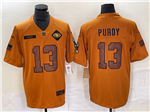 San Francisco 49ers #13 Brock Purdy 2023 Brown Salute To Service Limited Jersey