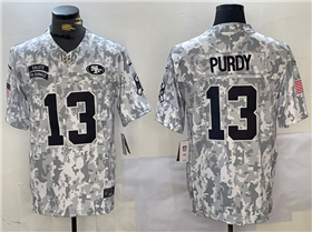 San Francisco 49ers #13 Brock Purdy Arctic Camo 2024 Salute To Service Limited Jersey