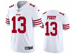 San Francisco 49ers #13 Brock Purdy White Vapor Limited Jersey