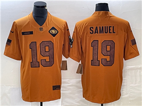 San Francisco 49ers #19 Deebo Samuel 2023 Brown Salute To Service Limited Jersey