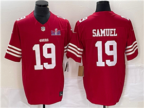 San Francisco 49ers #19 Deebo Samuel Red Super Bowl LVIII F.U.S.E. Limited Jersey