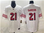 San Francisco 49ers #21 Deion Sanders Alternate White Vapor F.U.S.E. Limited Jersey