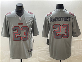 San Francisco 49ers #23 Christian McCaffrey Gray Atmosphere Fashion Limited Jersey