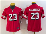 San Francisco 49ers #23 Christian McCaffrey Women's Alternate Red Vapor F.U.S.E. Limited Jersey