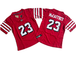 San Francisco 49ers #23 Christian McCaffrey Youth Red Alternate Vapor F.U.S.E. Limited Jersey