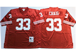 San Francisco 49ers #33 Roger Craig Red Throwback Jersey