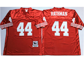 San Francisco 49ers #44 Tom Rathman Throwback Red Jersey