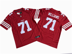 San Francisco 49ers #71 Trent Williams Red Vapor F.U.S.E. Limited Jersey