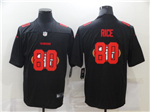 San Francisco 49ers #80 Jerry Rice Black Shadow Logo Limited Jersey