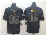 San Francisco 49ers #85 George Kittle Black Gold Vapor Limited Jersey