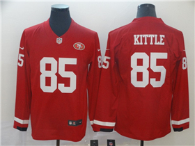 San Francisco 49ers #85 George Kittle Therma Long Sleeve Jersey