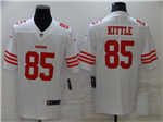 San Francisco 49ers #85 George Kittle White Vapor Limited Jersey