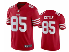 San Francisco 49ers #85 George Kittle Youth Red Vapor Limited Jersey