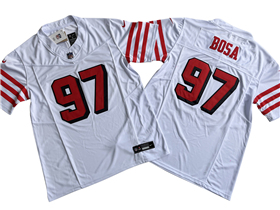 San Francisco 49ers #97 Nick Bosa Alternate White Vapor F.U.S.E. Limited Jersey