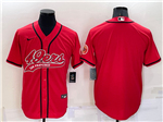 San Francisco 49ers Red Baseball Cool Base Team Jersey