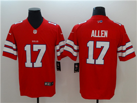 Buffalo Bills #17 Josh Allen Red Alternate Vapor Limited Jersey