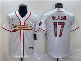 Washington Commanders #17 Terry McLaurin White Baseball Cool Base Jersey