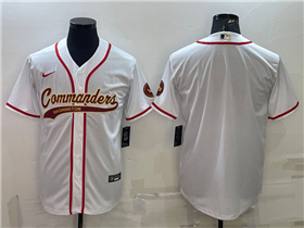 Washington Commanders White Baseball Cool Base Team Jersey