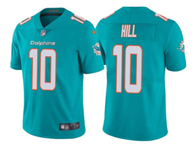 Miami Dolphins #10 Tyreek Hill Aqua Vapor Limited Jersey