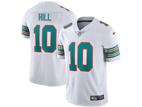 Miami Dolphins #10 Tyreek Hill Alternate White Vapor Limited Jersey