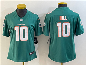 Miami Dolphins #10 Tyreek Hill Women's Aqua Vapor Limited Jersey