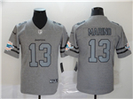 Miami Dolphins #13 Dan Marino Gray Gridiron Gray Limited Jersey