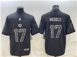 Miami Dolphins #17 Jaylen Waddle Black RFLCTV Limited Jersey