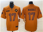 Miami Dolphins #17 Jaylen Waddle 2023 Brown Salute To Service Limited Jersey