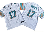 Miami Dolphins #17 Jaylen Waddle Alternate White Vapor F.U.S.E. Limited Jersey