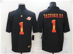 Miami Dolphins #1 Tua Tagovailoa Black Colorful Fashion Limited Jersey