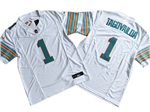 Miami Dolphins #1 Tua Tagovailoa Alternate White Vapor F.U.S.E. Limited Jersey