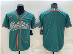 Miami Dolphins Aqua Baseball Cool Base Team Jersey