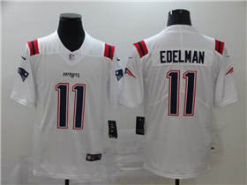 New England Patriots #11 Julian Edelman White Vapor Limited Jersey