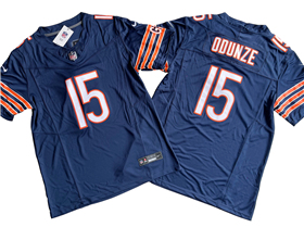 Chicago Bears #15 Rome Odunze Blue Vapor F.U.S.E. Limited Jersey