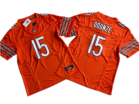 Chicago Bears #15 Rome Odunze Orange Vapor F.U.S.E. Limited Jersey