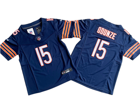 Chicago Bears #15 Rome Odunze Youth Blue Vapor F.U.S.E. Limited Jersey