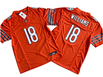 Chicago Bears #18 Caleb Williams Orange Vapor F.U.S.E. Limited Jersey