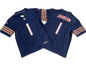 Chicago Bears #1 Jaylon Johnson Blue Vapor F.U.S.E. Limited Jersey